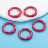20/25/30/35/41mm Multi-colors Mixed Spray painting Alloy Keychain DIY Jewelry Making Findings V161