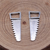20pcs 23x7mm 2 Colors Antique Bronze Color Antique Silver Color Saw Charms Tool Charms For DIY Jewelry Making
