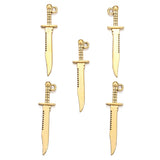 15 Pcs 5 Colors Zinc Alloy Charm Pendant Jewelry DIY Accessories Making Earrings Fashion Jewelry 43*10mm M31