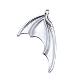 5pcs 32x53mm 2 Colors Antique Silver Color Gun Black Color Dragon Wings Charms For DIY Jewelry Making