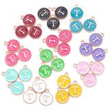 YuenZ  A-Z KC gold color letter DIY accessories enamel alphabet charms alloy small pendant for bracelet 15*13mm W85