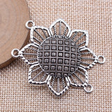 10pcs 53x46mm Antique Silver Color 4 Hole Body Chain Waist Chain Connector For DIY Jewelry Making Jewelry Findings