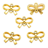 20 pcs 4 color Antique silver color Metal bow-knot Charms Pendants For Jewelry Making Diy Handmade Jewelry 22*15 N101