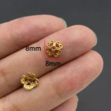 20-40pcs KC Alloy Flower Holder Partition Bead Cap Bead Holder Cap DIY Step Shaking Hairpin Hairpin Crown Accessories V149