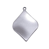 4pcs 35x25mm 5 Colors Twisted Leaf-Shaped Charms For DIY Jewelry Making