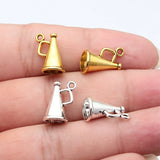 20pcs 15x9x9mm 3 Colors Antique Bronze Color Antique Silver Color Antique Gold Color 3D Speaker Charms