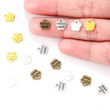 60pcs Antique silver color Metal Alloy Alphabet English Message Charms Pendants Diy Jewelry Accessories 8*8mm S216