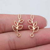 10pcs 25x11mm 6 Colors Hollow Branches Charms For DIY Jewelry Making