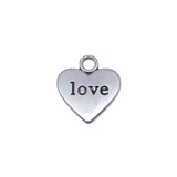 10pcs 19x16mm 2 Colors Antique Bronze Color Antique Silver Color Double Sided Love Heart Charms For DIY Jewelry Making