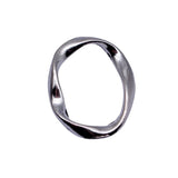 10pcs 25x20mm 5 Colors Irregular Hollow Twisted Geometric Elliptical Circle Charms For DIY Jewelry Making