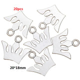 2-40pcs Ancient silver Alloy Loose Spacer Beads Gold Silver Crown Beads for Jewelry Making DIY Bracelet Handmade Accessories