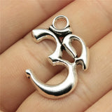 10pcs 28x22mm 2 Colors Antique Bronze Color Antique Silver Color Om Charms For DIY Jewelry Making
