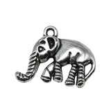 10pcs 20x16x4mm 2 Colors Antique Bronze Color Antique Silver Color Elephant Charms For DIY Jewelry Making
