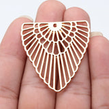 2pcs 40x42mm 4 Colors Geometric Hollow For Earring Making Charms For DIY Jewelry Making