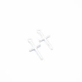80pcs 6color cross Charm for Earring necklace Metal Pendant Fit bracelet necklace earring Jewelry making 18*9mm T56