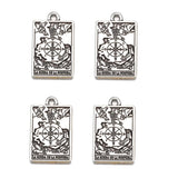 20 Styles Retro silver Style Witch Divination Tarot Card Tag Pendant DIY Charms Necklace Bracelet Jewelry Making 23*14mm J502