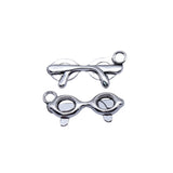 20pcs 23x10mm Antique Silver Color Glasses Charms For DIY Jewelry Making