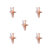 50Pcs Alloy Four-Pointed Star Charms for Jewelry Making DIY Necklaces Bracelets Earrings Keychains and Other Accessories L352