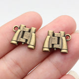 10pcs 16x13mm 2 Colors Antique Bronze Color Antique Silver Color Telescope Charms For DIY Jewelry Making
