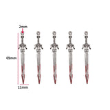 5 pcs 20 styles Halloween Zinc Alloy Bloody Dagger Color Charms Knife Pendants for DIY Bangle Bracelet necklace Findings W430