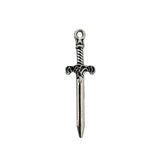 20Pcs/Lot 34x10mm Dagger ,Sword Charms Tibetan Silver Plated Pendants Antique Jewelry Making DIY Handmade Craft