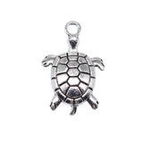 20pcs 27x17mm 2 Colors Antique Bronze Color Antique Silver Color Turtle Charms For DIY Jewelry Making
