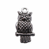 20pcs 21x11mm 2 Colors Antique Bronze Color Antique Silver Color Owl Charms For DIY Jewelry Making
