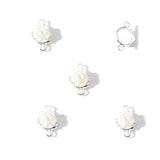 20Pcs Resin Roses 17.5*12mm Alloy Connectors Necklace Metal Chain Links Bracelet Jewelry Making DIY Decorative Gifts W564