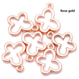 50pcs simple Hollow Butterfly Zinc alloy Charms for Jewelry Making Fashion Earrings Pendants Necklaces Bracelet Accessories DIY