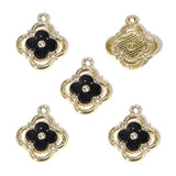 20Pcs Four-Leaf Clover Inlay Pendants for DIY Necklaces Bracelets Jewelry Making Keychains and Bag Charms W765