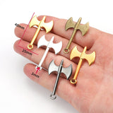 10 pcs axe Charms Antique Silver color Metal Pendant for Necklace Charm DIY Jewelry Making 40*25mm M32