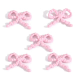 10Pcs Pink Bow Pendant Premium Alloy Jewelry Components for DIY Necklaces Earrings Bracelets and Other Jewelry Making Materials