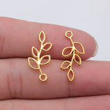 10pcs 25x11mm 6 Colors Hollow Branches Charms For DIY Jewelry Making