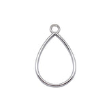 10pcs 33x20x3.7mm 2 Colors Hollow Geometric Glue Frame Series Water Drop Shaped Border Frame Jewelry Making Findings