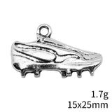 10pcs 15x25mm 2 Colors Antique Bronze Color Antique Silver Color Sneakers Spikes Charms For DIY Jewelry Making