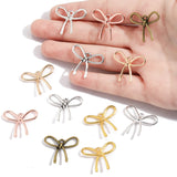 10-Piece Alloy Bow Tie Charms 23.5*20.5mm Necklace Bracelet Accessories DIY Jewelry Making Keychain Bag Charms N184