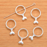 inside diameter 10mm fish tail Wrapped Bead Connect Spacers Through Hole Beading Cap DIY Bracelet for Jewelry Making R235