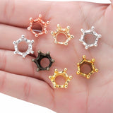 20pcs 7 colors Crown Charms Pendants for Bracelet Necklace DIY Jewelry Making Finding Accessories 12*6mm N202