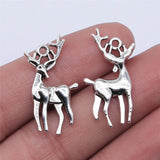 10pcs 26x14mm 2 Colors Antique Bronze Color Antique Silver Color Deer Charms For DIY Jewelry Making