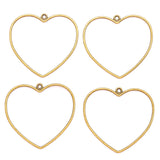 5pcs 5 Color Hollow heart shaped Charm for Necklace earring Keyring Pendant  DIY Handmade Jewelry Accessories 46*50mm A130