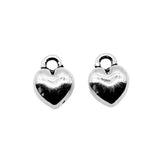 10pcs 9.5x7x5.2mm 2 Colors Antique Bronze Color Antique Silver Color Heart Charms For DIY Jewelry Making