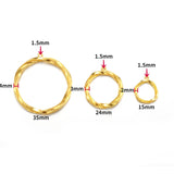 10pcs 3 sizes Geometric Circle Earrings Connector Charms for Earrings necklaces Pendant DIY Jewelry Findings B204