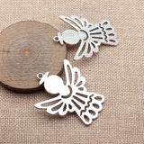 2pcs 57x46mm 5 Colors Angels Watching Over Me Charms For DIY Jewelry Making