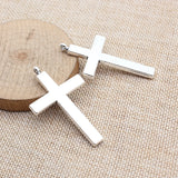 1pcs 56x34mm 2 Colors Antique Bronze Color Antique Silver Color Cross Charms For DIY Jewelry Making
