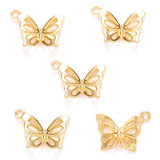 20pcs 6 Color butterfly Charms For Bracelets Necklace Pendant DIY Handmade Jewelry Making accessories 20*15mm D2133