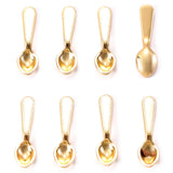 50pcs 4 Colors Mini tableware Spoon fork Dining knife Charms DIY Clothing luggage accessories Jewelry Making 19*5mm J492