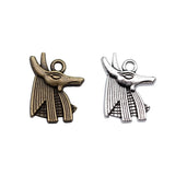 10pcs 21x16mm 3 Colors Ancient Egyptian God Of Death Anubis Charm