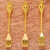 5pcs 5 Colors tableware Spoon fork Dining knife Charms DIY Jewelry Findings Pendants For Necklace Jewelry Making 60*7mm J491