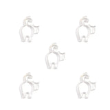 10-Piece Cat-Shaped Metal Frame Alloy Charms DIY Jewelry Making Necklace Bracelet Earrings Pendants Keychains Bag Charms D9356