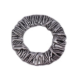 2pcs 41x40mm 2 Colors Antique Bronze Color Antique Silver Color Artistic Wave-Patterned Pleated Circle Pendant Connector